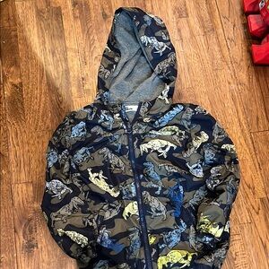 Epic Threads Dinosaur Camo Hoodie - Blue and Yellow